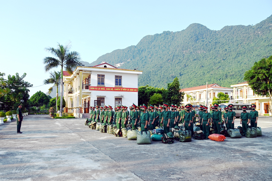 Bộ đội Biên phòng tỉnh tiếp nhận 79 chiến sỹ tăng cường cho tuyến đầu