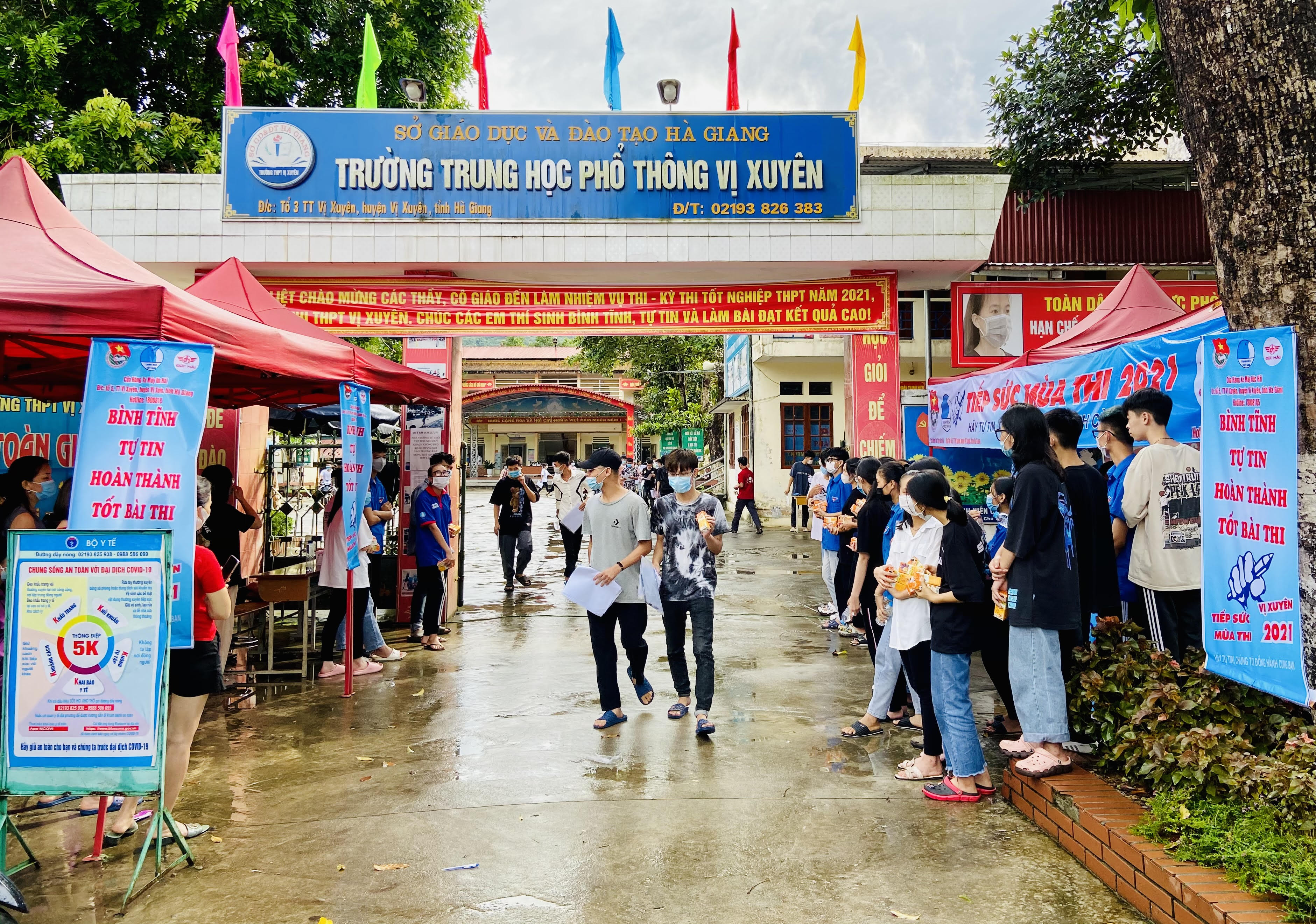 Vị Xuyên kết thúc kỳ thi Tốt nghiệp THPT 2021